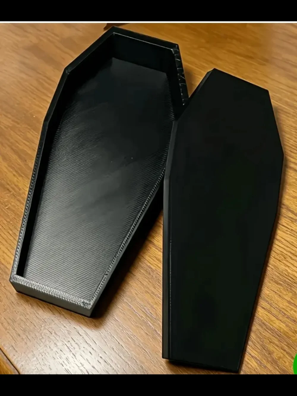 3d Printed Black Coffin Box